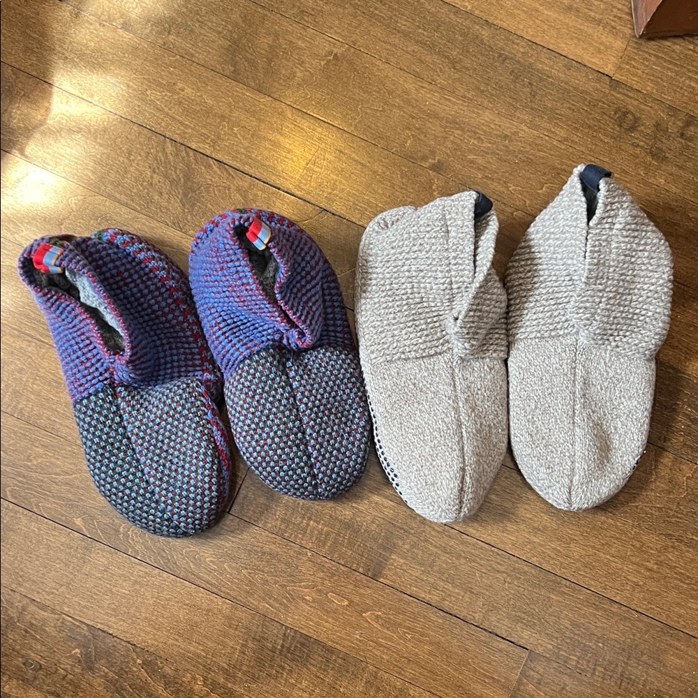 Bombas Women's Purple/Blue Multicolor & Cream Cozy Slipper Duo